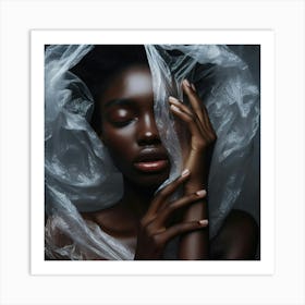 Portrait Of A Black Woman Art Print