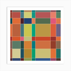 Abstract Squares 02 Art Print