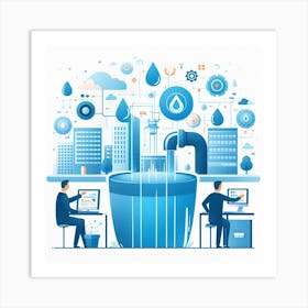 Water Management Art Print