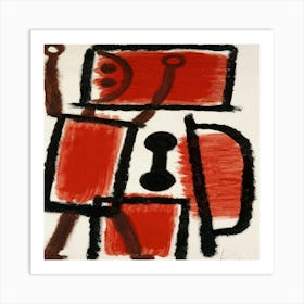 Red And Black Art Print