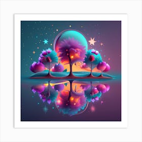 Night In The Forest Art Print