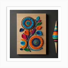 Quilling Art Art Print