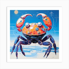 Crab colors Art Print