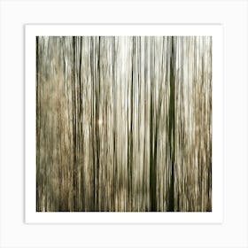 Blurred Trees Art Print