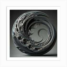 Spiral Sphere Art Print