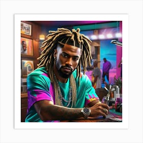 Hip Hop Artist Art Print