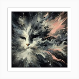 Cat In Space Art Print