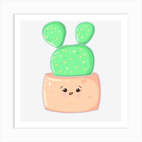 Cute Cactus 3 Art Print