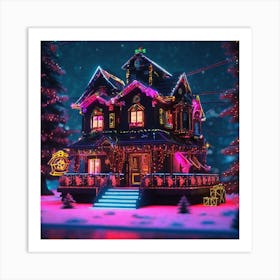 Christmas House 124 Art Print