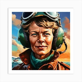 Special 8 M Amelia Earhart Art Print