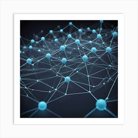 Abstract Network Art Print