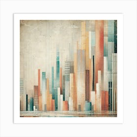 Vertical Town 02 Art Print