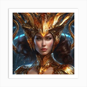 Golden Goddess hljf Art Print