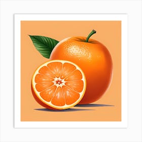 Orange Art Art Print