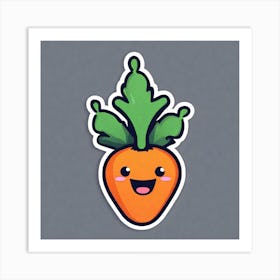 Carrot Sticker 9 Art Print