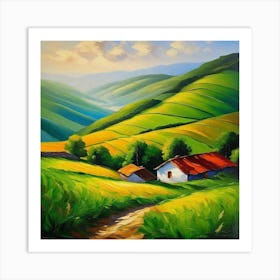 House In The Countryside Art Print