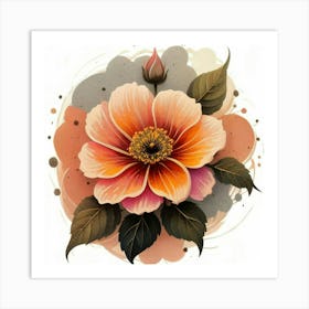 Peony Flower Art Print