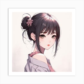 Anime Girl (88) Art Print