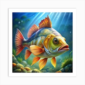 Fish In Water 2 Art Print