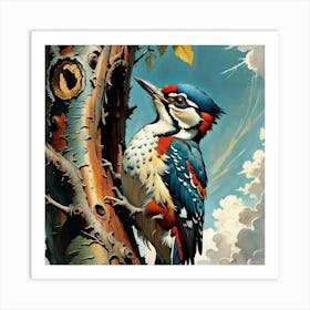 Woodpecker Art Print