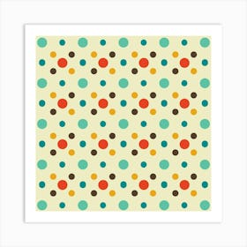 Modern Retro Pattern 13 Art Print