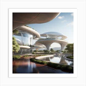 Futuristic City 277 Art Print