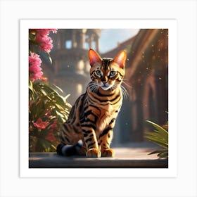 Bengal Cat Art Print