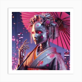 Japanese Robot Art Print