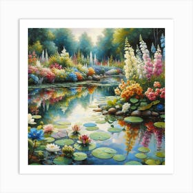 Lily Pond 1 Art Print