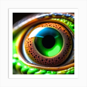 Eye Of A Lizard 1 Art Print