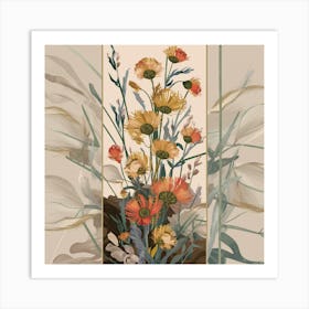 Flowers In A Vase 55 Art Print