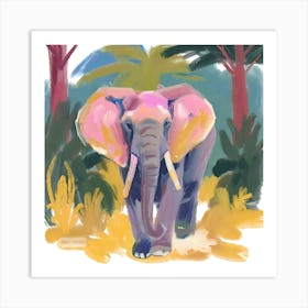 African Forest Elephant 01 Art Print