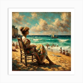 Day At The Beach Art Print