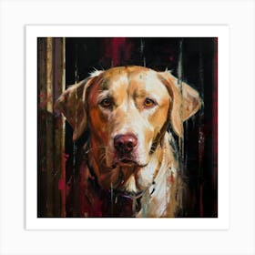 Golden Labrador Art Print