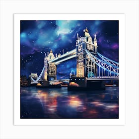 Tower Bridge At Night 1 Art Print