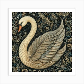 Swan art 1 Art Print