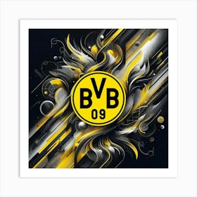 Borussia Dortmund Logo Wall Art 12 Art Print