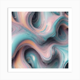 Abstract Melting Pattern Art Print