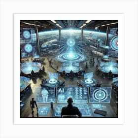 Ai Command Networks Art Print