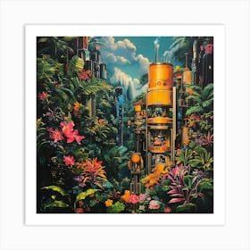 Jungle City Art Art Print