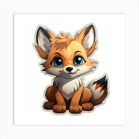 Cute Fox 137 Art Print