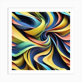 Abstract Swirls 2 Art Print