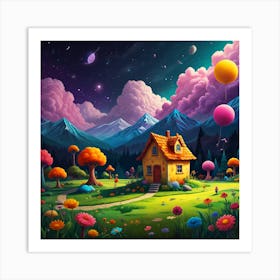 House In The Forest Art Print