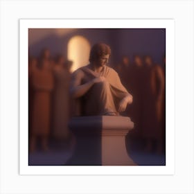 Statue Of Aphrodite 1 Art Print