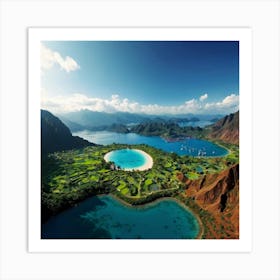 Blue Lagoon In Korea Art Print