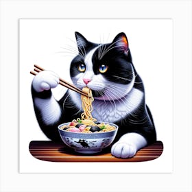 The Noodle Enthusiast Art Print