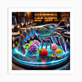 Dimensional Lobster Art Print