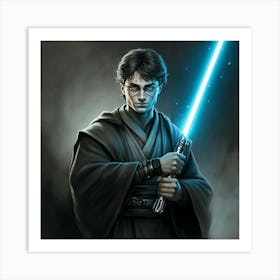 Harry Potter, Jedi Knight Art Print