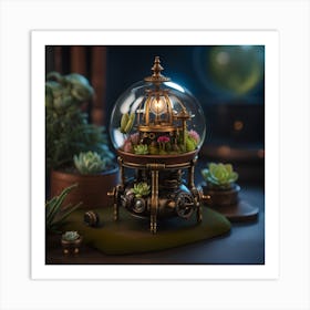 Miniature Steampunk Garden Art Print