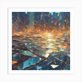 Shattered City Art Print